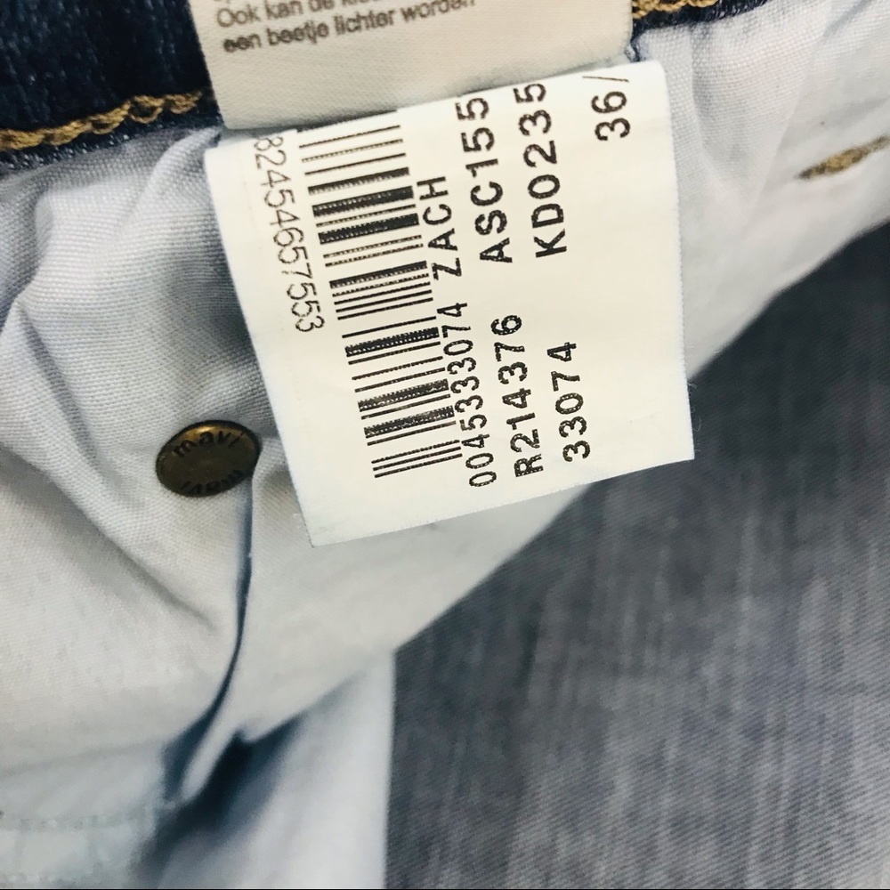 NWT!! Mens Mavi Organic Cotton Blend Move Zach Straight Leg Jean Rich Indigo - Picture 9 of 10